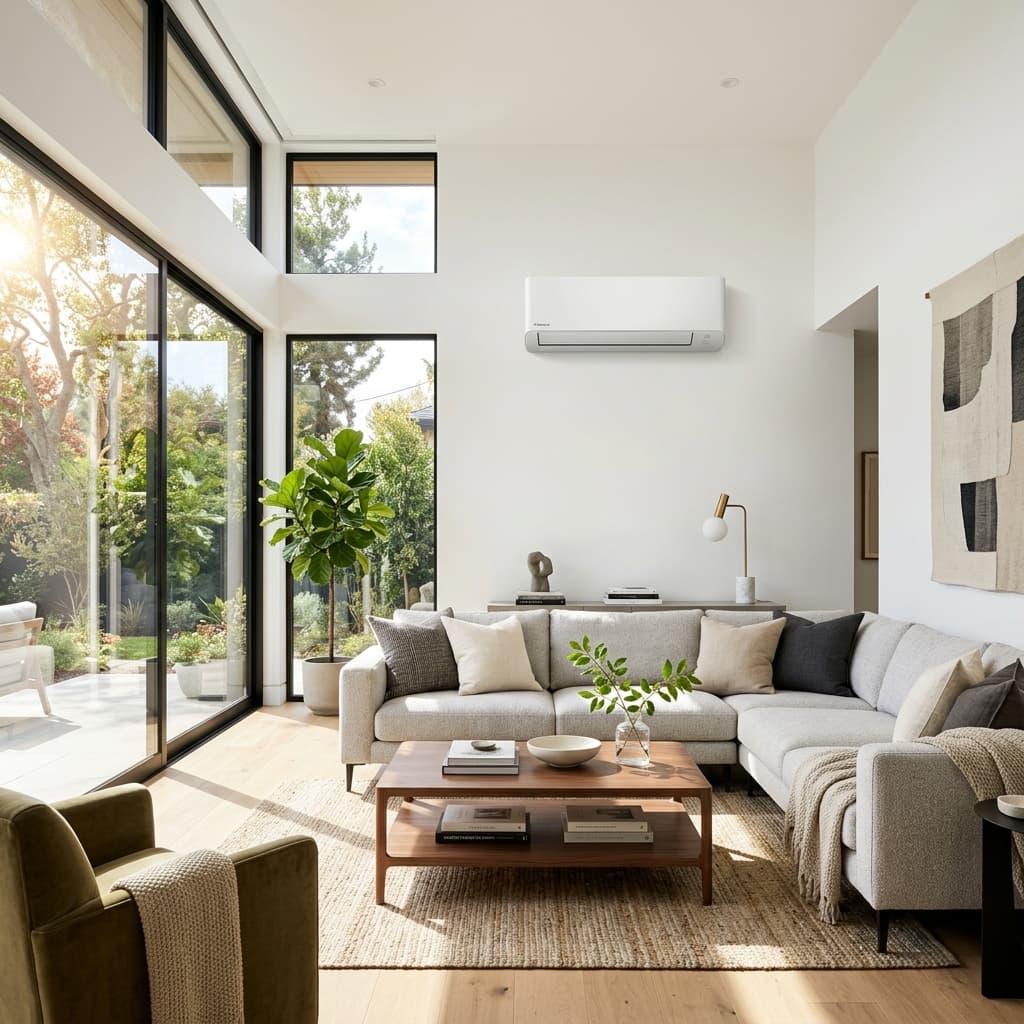 Installation de climatisation réversible